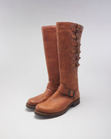 Vintage 90's Frye Multi Straps Leather Boots - UK 6.5