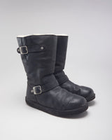 UGG Fur Lined Winter Black Boots - UK 8