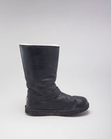 UGG Fur Lined Winter Black Boots - UK 8