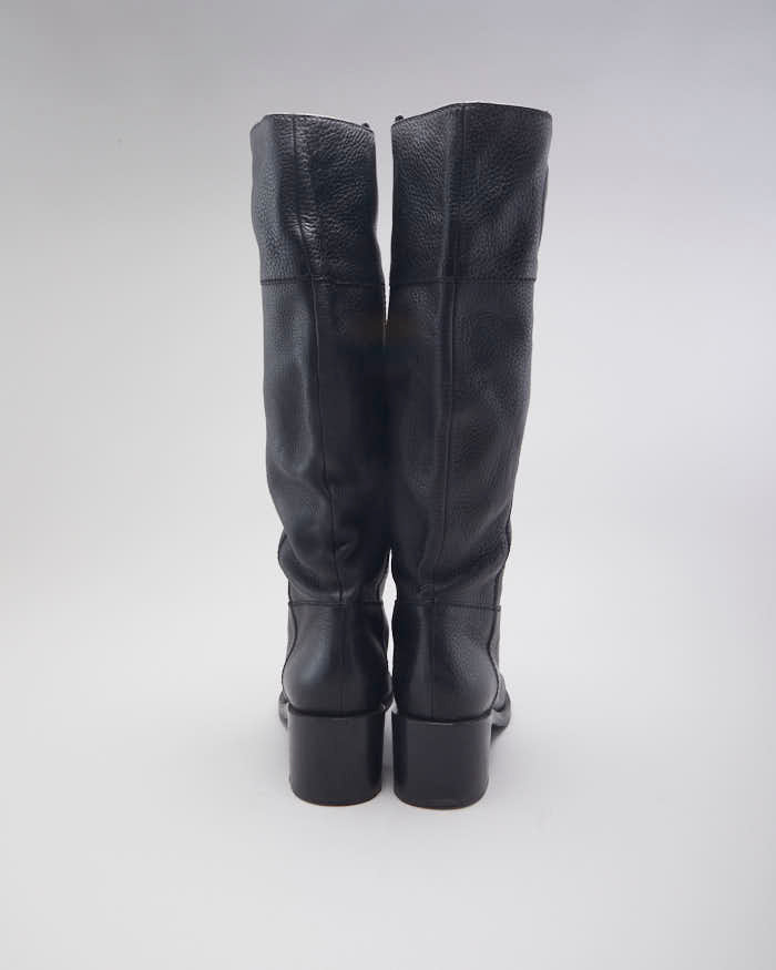 Vintage Gucci Leather Heeled Long Boots - UK 6