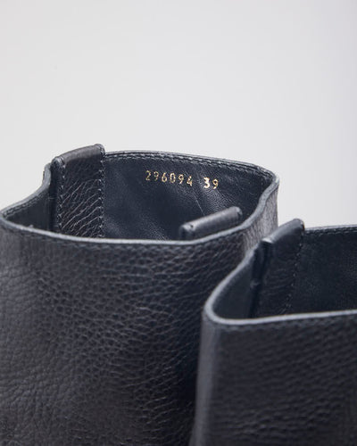 Vintage Gucci Leather Heeled Long Boots - UK 6