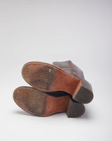 Vintage 90's Frye Cable Braid Leather Ankle Boots - UK 6