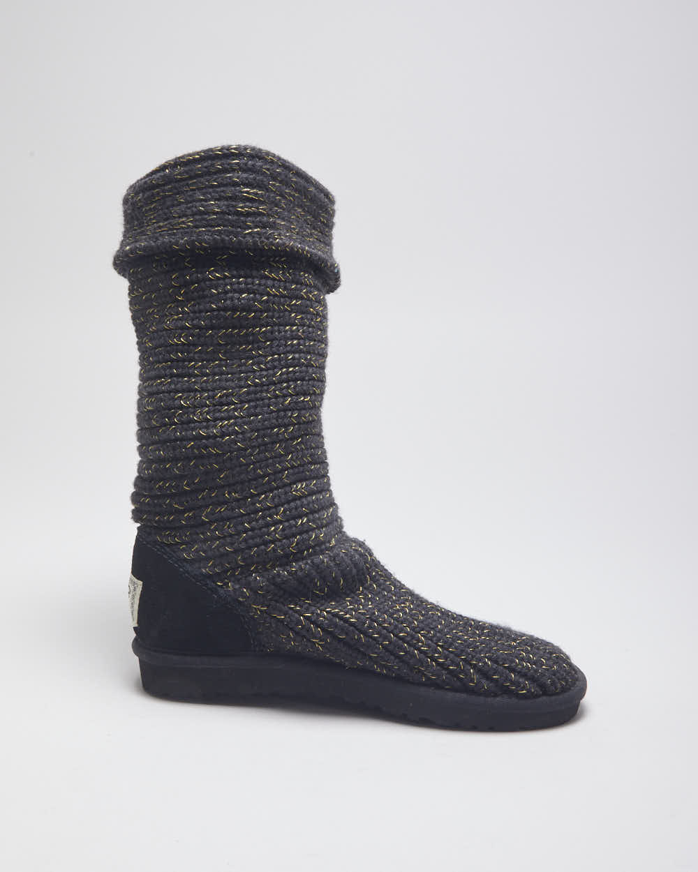 UGG Australia Cable Knit Lined Ankle Boots - UK 5.5