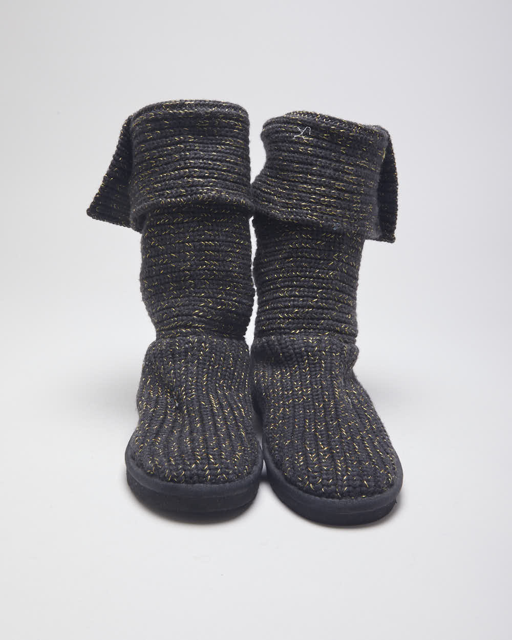 UGG Australia Cable Knit Lined Ankle Boots - UK 5.5