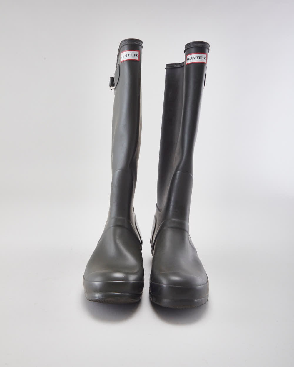 Hunter Khaki Wellington Boots - UK8