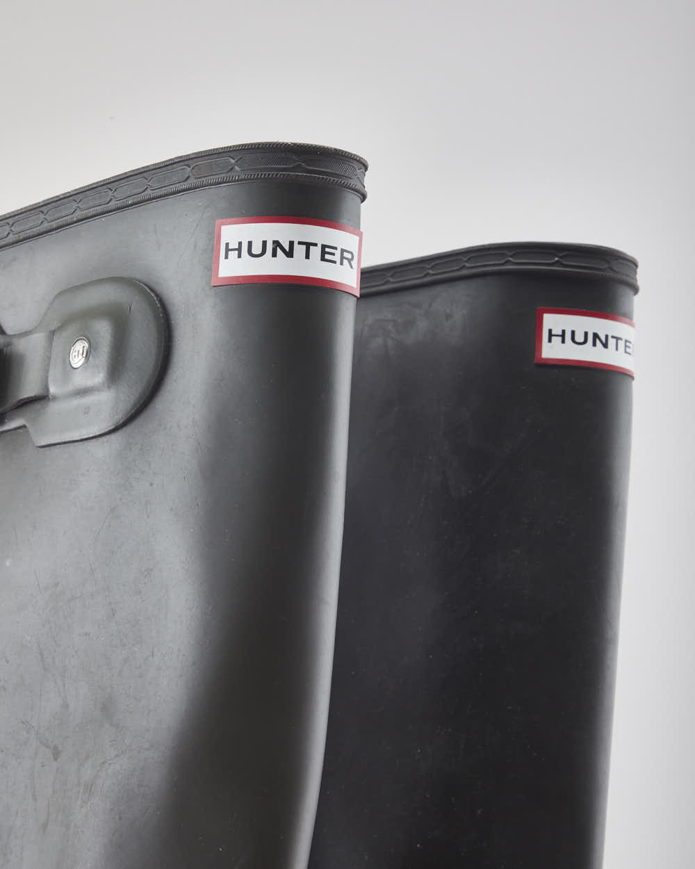 Hunter Khaki Wellington Boots - UK8