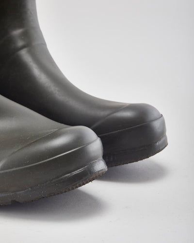 Hunter Khaki Wellington Boots - UK8