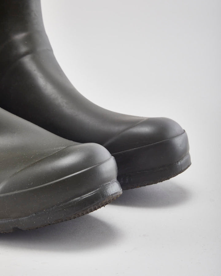 Hunter Khaki Wellington Boots - UK8