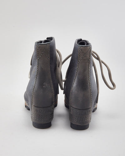 Sorel PDX Lace-up Wedge Ankle Boots - UK3