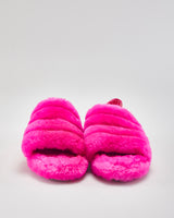 UGG Fluffy Pink Sliders - UK4