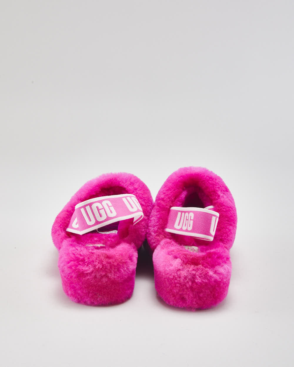 UGG Fluffy Pink Sliders - UK4