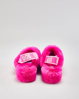UGG Fluffy Pink Sliders - UK4