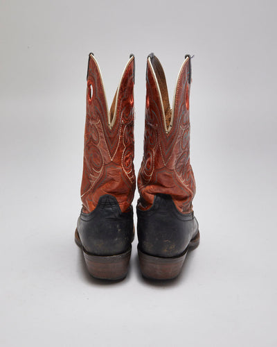 Vintage Ariat Leather Cowboy Boots - UK 4.5