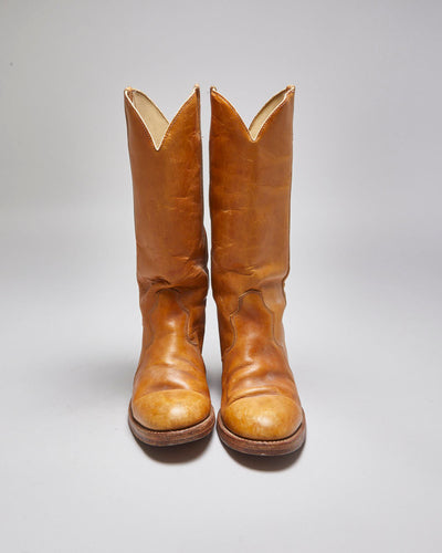 Vintage Leather Cowboy Boots - UK 7.5