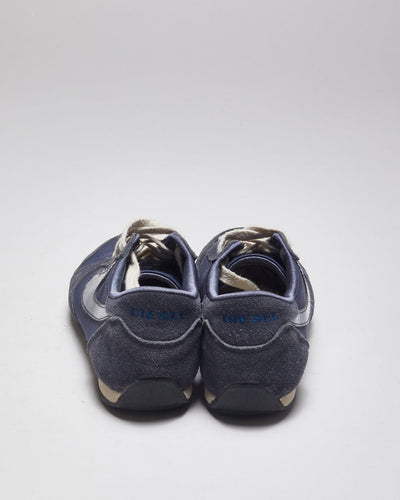 Diesel Blue Trainers - UK 4