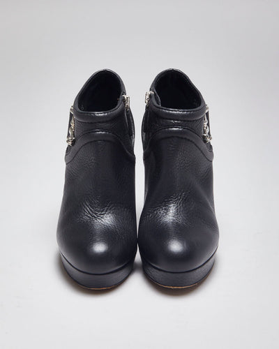 Gucci Leather Heeled Ankle Boot - UK 2