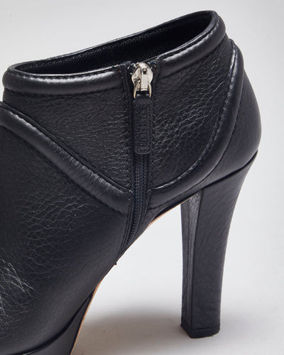 Gucci Leather Heeled Ankle Boot - UK 2