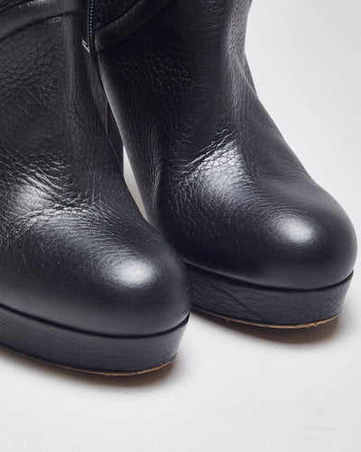 Gucci Leather Heeled Ankle Boot - UK 2