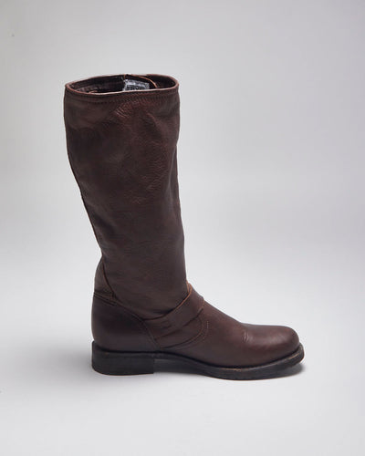 Vintage Frye Leather Brown Boots - UK6