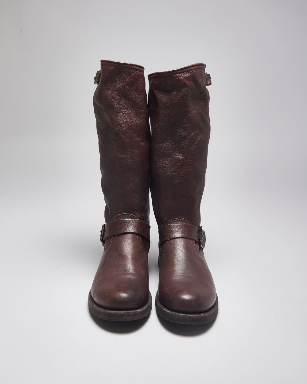 Vintage Frye Leather Brown Boots - UK6