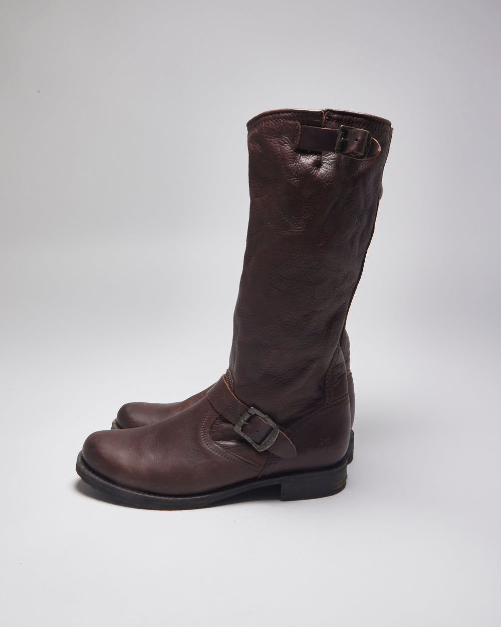 Vintage Frye Leather Brown Boots - UK6
