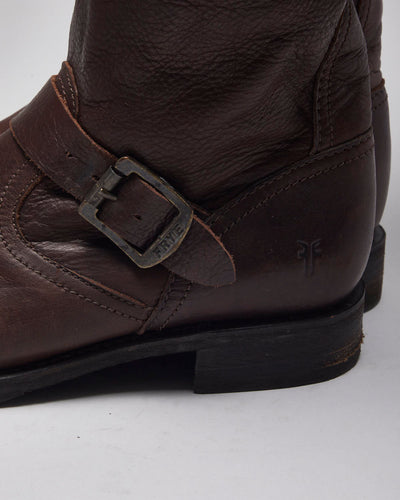 Vintage Frye Leather Brown Boots - UK6