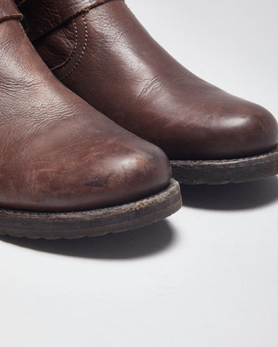 Vintage Frye Leather Brown Boots - UK6