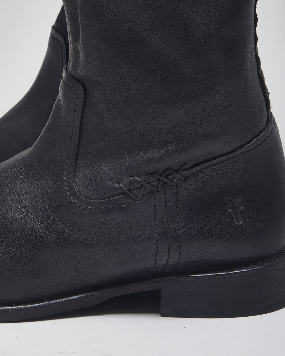 Vintage Frye Leather Black Boots - UK6.5
