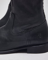 Vintage Frye Leather Black Boots - UK6.5