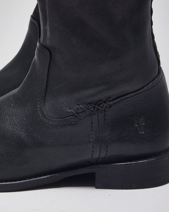 Vintage Frye Leather Black Boots - UK6.5