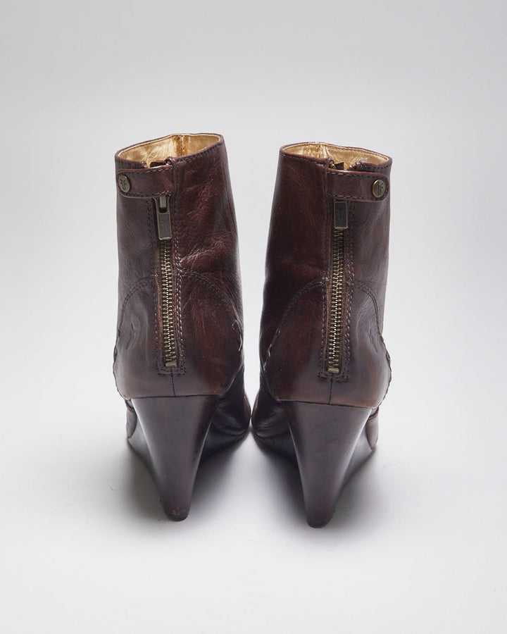 Vintage Frye Wedge Boots - UK7