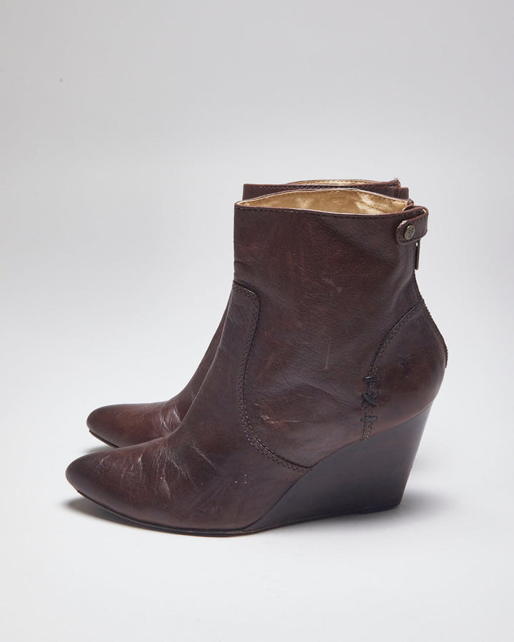 Vintage Frye Wedge Boots - UK7