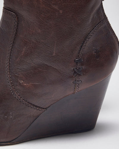 Vintage Frye Wedge Boots - UK7