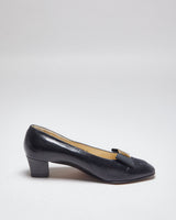 Bally Leather Heeled Loafers- UK5