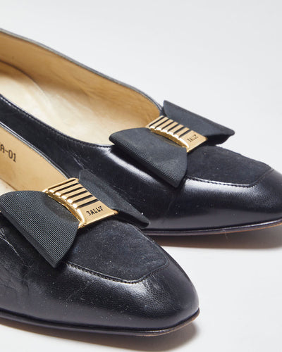 Bally Leather Heeled Loafers- UK5