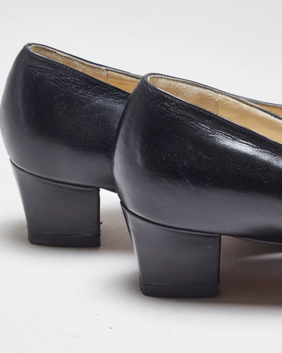 Bally Leather Heeled Loafers- UK5
