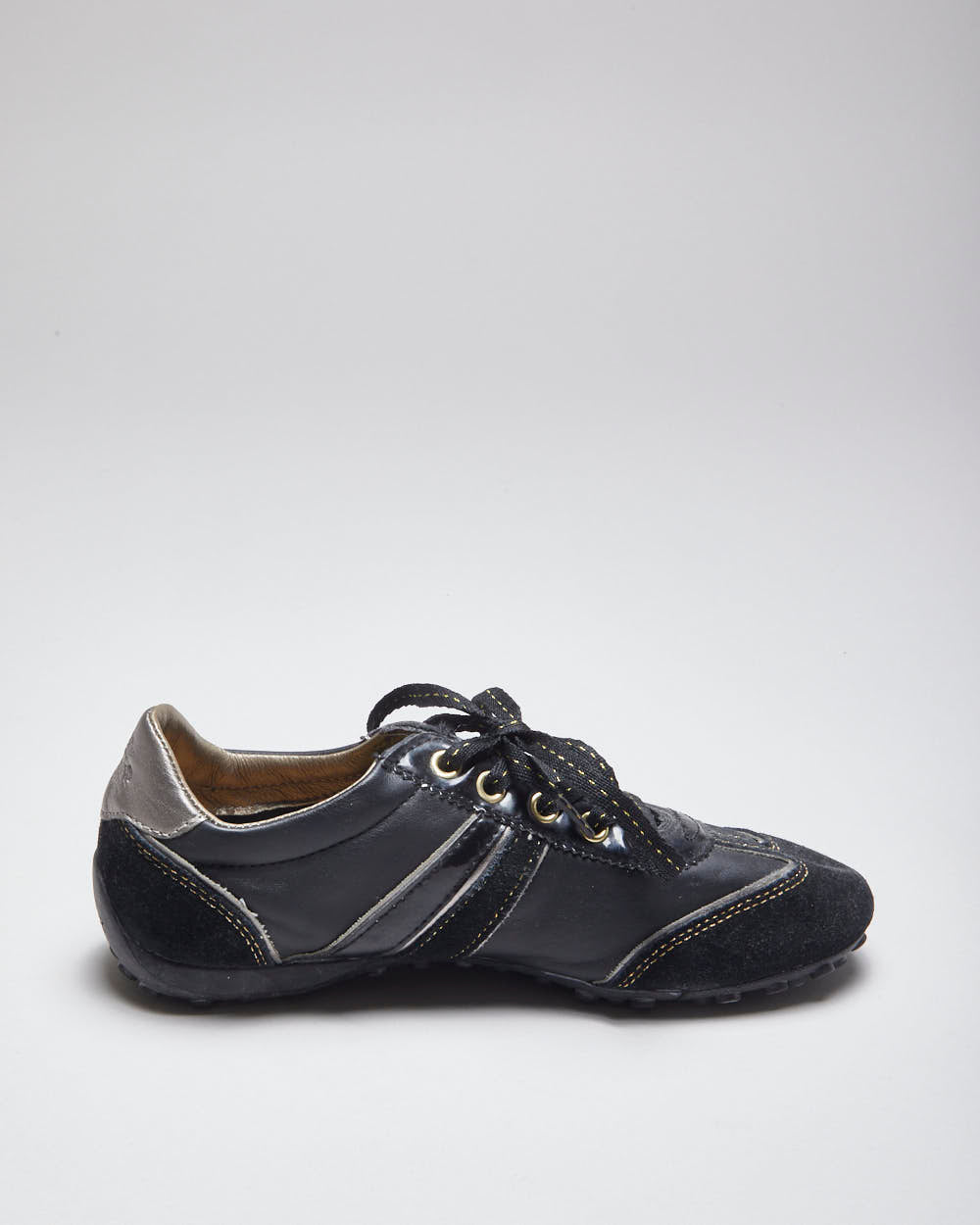 Deadstock Geox Respira Black Trainers - UK4