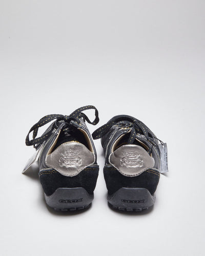 Deadstock Geox Respira Black Trainers - UK6