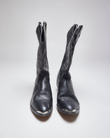 Vintage Black Cowboy Boots - UK7.5