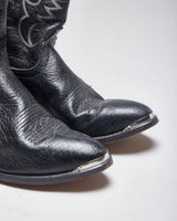 Vintage Black Cowboy Boots - UK7.5