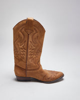 Vintage Guess Brown Cowboy Boots - UK5.5