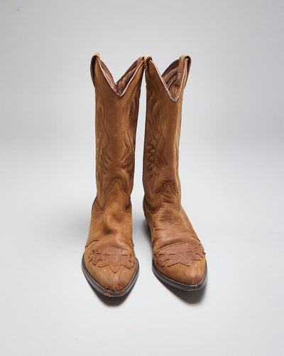 Vintage Guess Brown Cowboy Boots - UK5.5