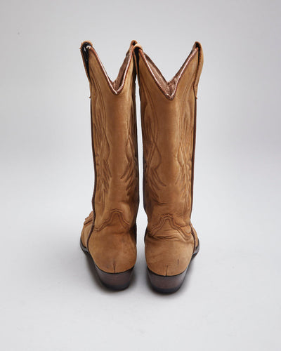 Vintage Guess Brown Cowboy Boots - UK5.5