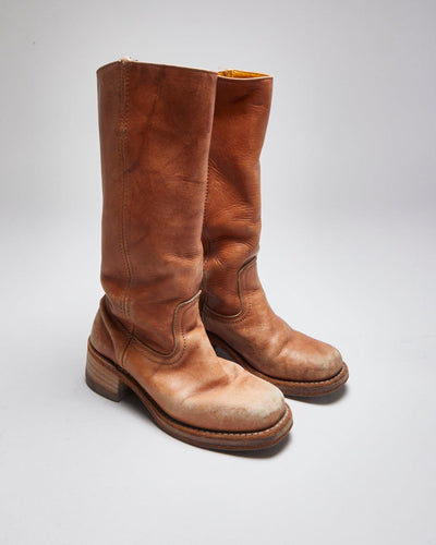 Vintage Frye Brown Boots - UK3.5