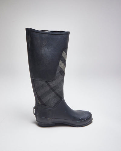 Burberry Black Wellington Boots - UK3