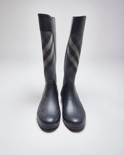 Burberry Black Wellington Boots - UK3