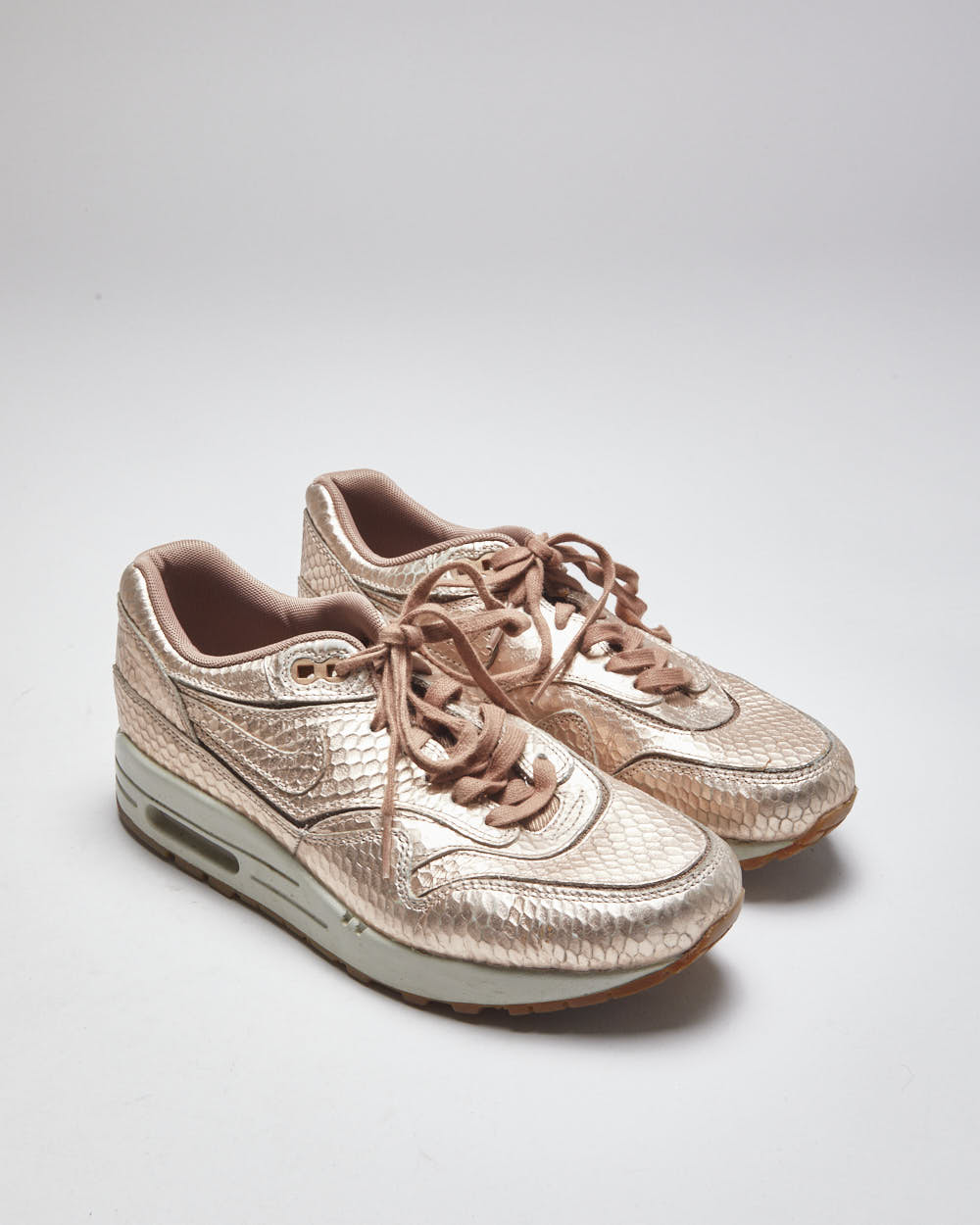 Nike Air Max Pink Faux Croc Trainers - UK4