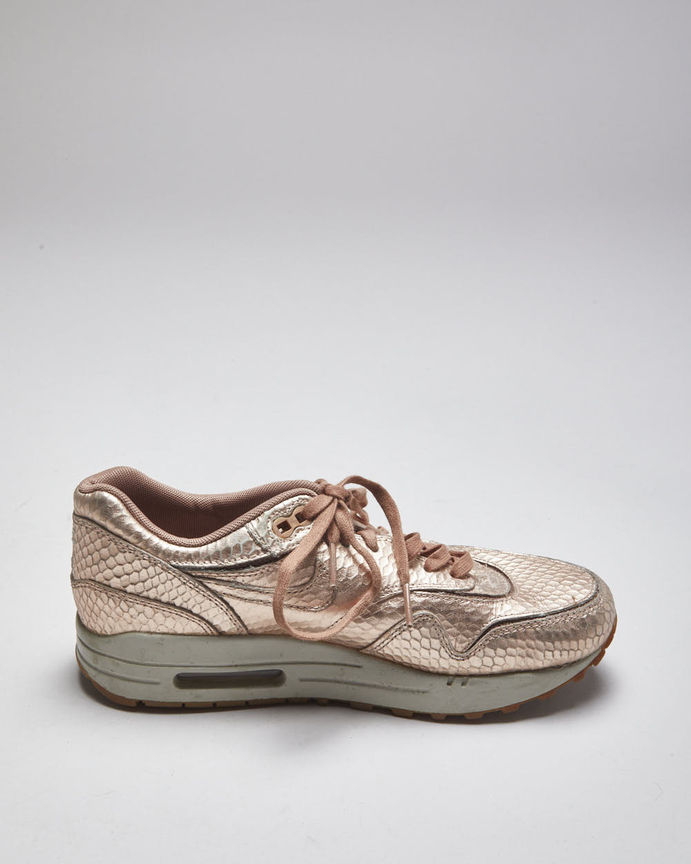 Nike Air Max Pink Faux Croc Trainers - UK4