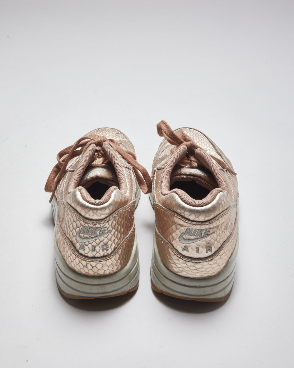 Nike Air Max Pink Faux Croc Trainers - UK4