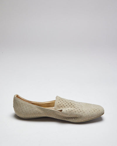 Jimmy Choo Studded Suede Loafers - UK5.5